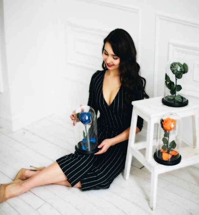 Роза в колбе фото